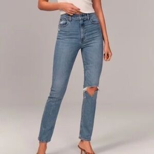 Abercrombie & Fitch Women's Medium Blue High Rise Jeans